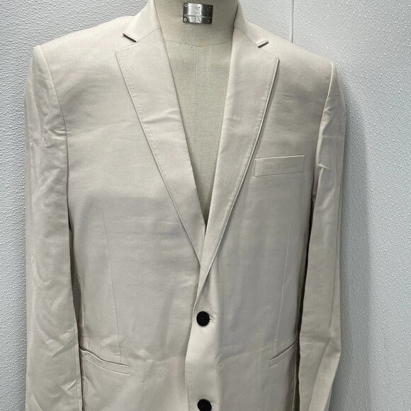 Twillory Men’s Linen Blend Blazer Tan Size 46L - Picture 1 of 7